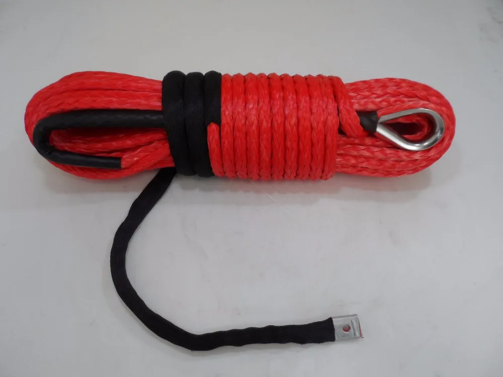 

Red 11mm*30m Synthetic Rope,Replacement Synthetic Rope for Winch,Off Road Rope,Tow Rope