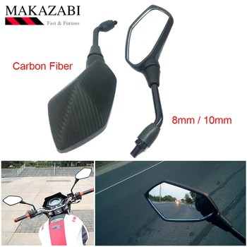 

Universal Motorcycle Mirror Rear View Mirrors 8mm 10mm For YAMAHA fz6 For SUZUKI gsx-s1000 gsr 750 bandit 600 650s gn 125 250