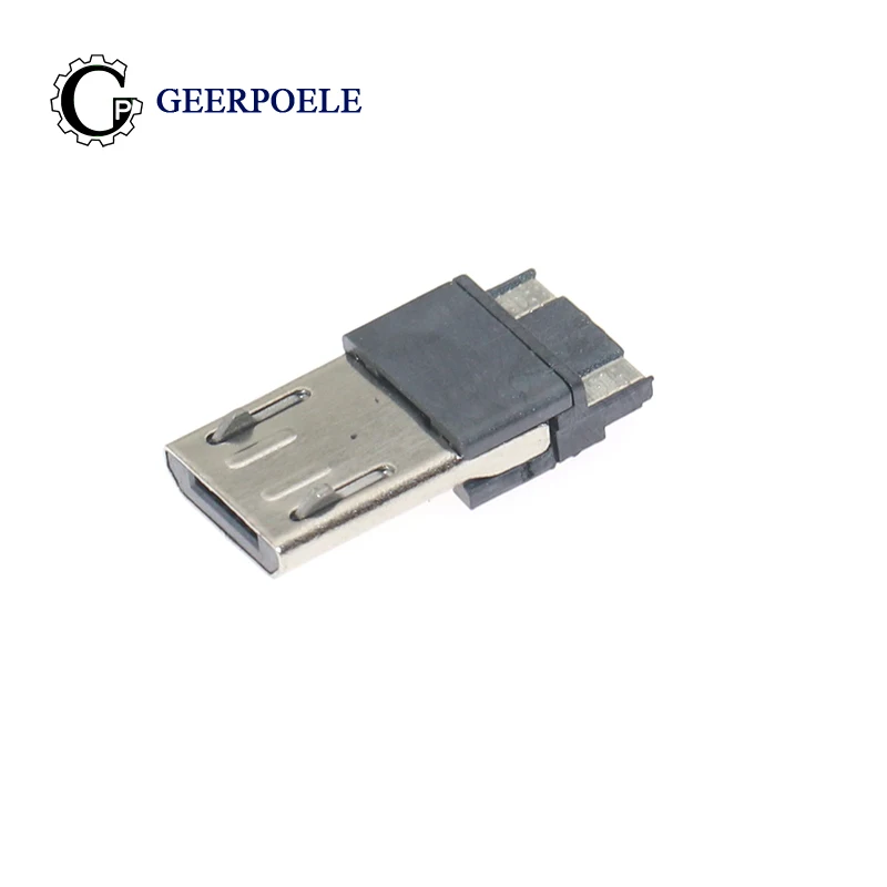 

Android Long Plug 5 Pin 2 Core 30V 1.5A Micro USB Connectors Male Jack Tail Socket Plug Electric Terminals