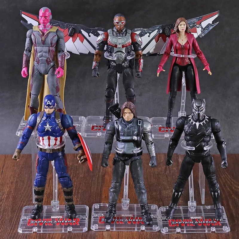 

Marvel Avengers Iron Man Captain America Antman Hulk Spiderman Thanos Black Widow Panther Scarlet Witch Action Figure Toy Boxed