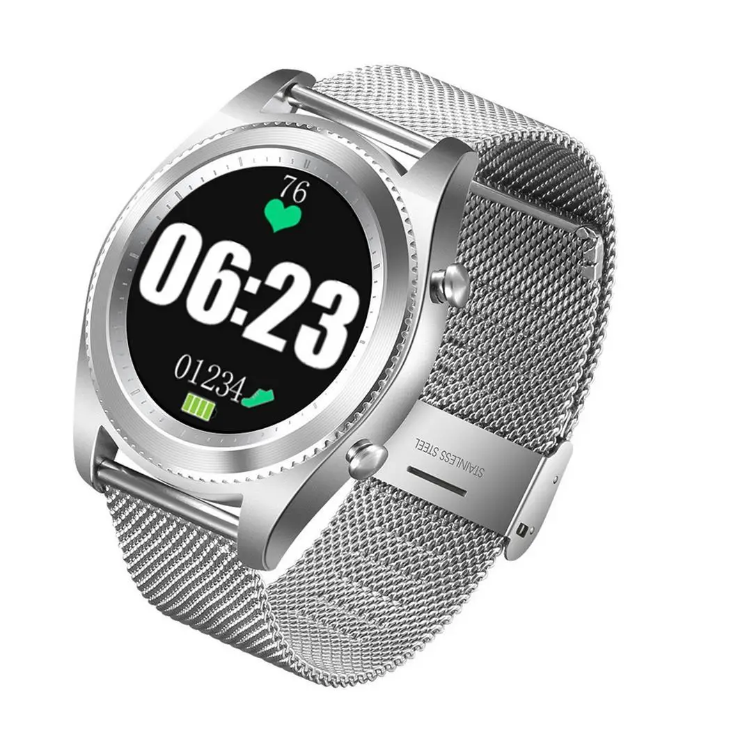 1.3inch Unisex Waterproof Bluetooth Call Smart Watch Round Yes 380mAh Touch Pin Buckle 5-10m RAM 64M+ROM 64M.