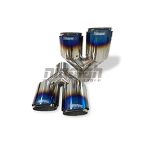 Burnt Blue OUT 304 Stainless Exhaust Pipes Muffler Tips Universal Truck Exhaust Tip IN 2 5
