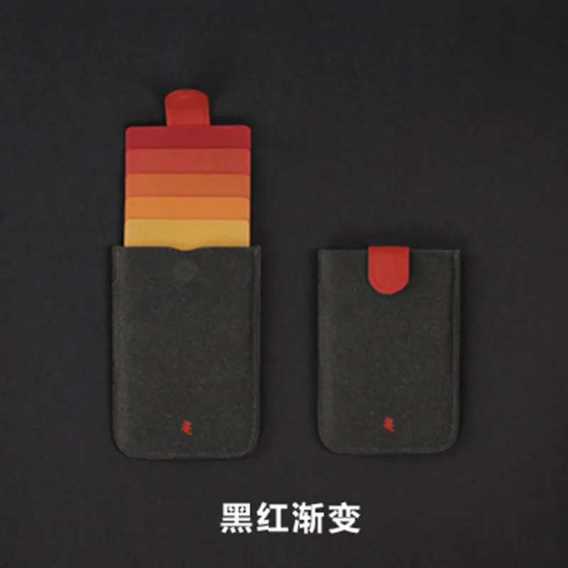 Новое поступление DAX V2 мини тонкий портативный держатель для карт, дизайнерский мужской кошелек градиентного цвета, 5 карт, короткий женский кошелек - Цвет: V1 Orange and Black