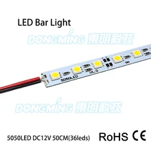 75 шт. DC 12 В 100 см 72led/м белый/теплый белый светодиодные люки полосы 1 м, светодиодные бар света, светодиодные бар света кухня 5050