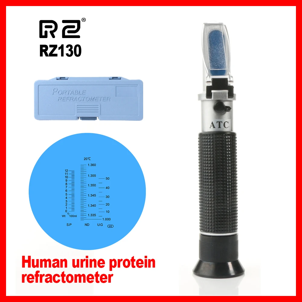 RZ прибор для измерения белка мочи Ручной рефрактометр гидрометр для измерения концентрации белка мочи RZ130
