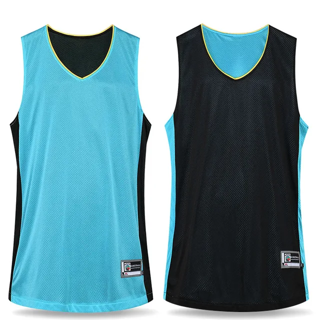 Men's Reversible Basketball Jersey Double Sided 2016 Big Size M 4XL Set