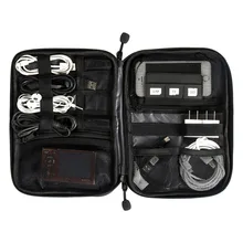 Neue Elektronische Zubehör Reisetasche Nylon Herren Reiseveranstalter Für Datumsgrenze Sd-karte USB Kabel Digitalgerät Tasche