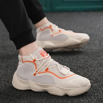 

MIUBU Popular Four Season Casual Shoes Men Sneakers Comfortable Fashion Lace-Up High Quality Male Shoes 2020 Breathable New