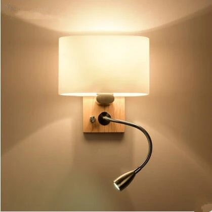 Applique Da Parete In Legno Nordico Moderno Lampade Da Parete A Led Per Camera Da Letto Con Interruttore Lampada Da Parete In Legno Applique Murale Led Wall Light Fixture Wall Light Fixturewall Sconce