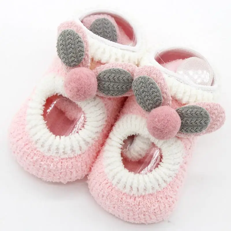 

High Quality Spring Autumn Winter Baby Girls Boys Kids Cute Cartoon Socks Infants Thick Coral Fleece Keep Warm Flooring Socks