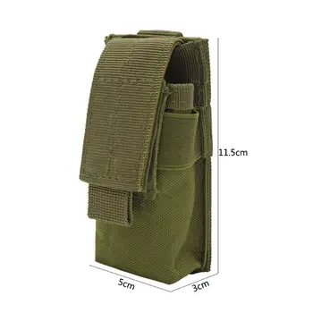 

Military Molle Pouch Tactical Pouch Knife Pouch Flashlight Hunting Bags Fanny Pack Nylon Waist Bags for Man 5.8 x 3 x11.5cm