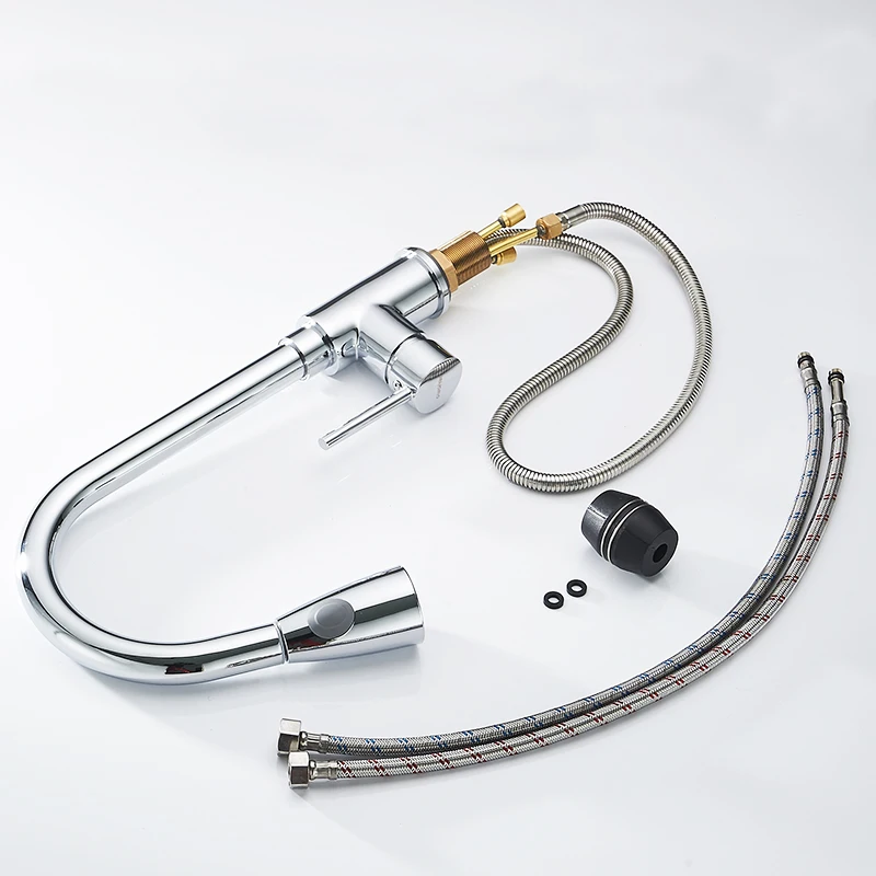 Free Shipping 2014 New design pull out faucet chrome swivel kitchen sink Mixer tap kitchen faucet vanity faucet 408906 Free Shipping 2014 New design pull out faucet chrome swivel kitchen sink Mixer tap kitchen faucet vanity faucet 408906