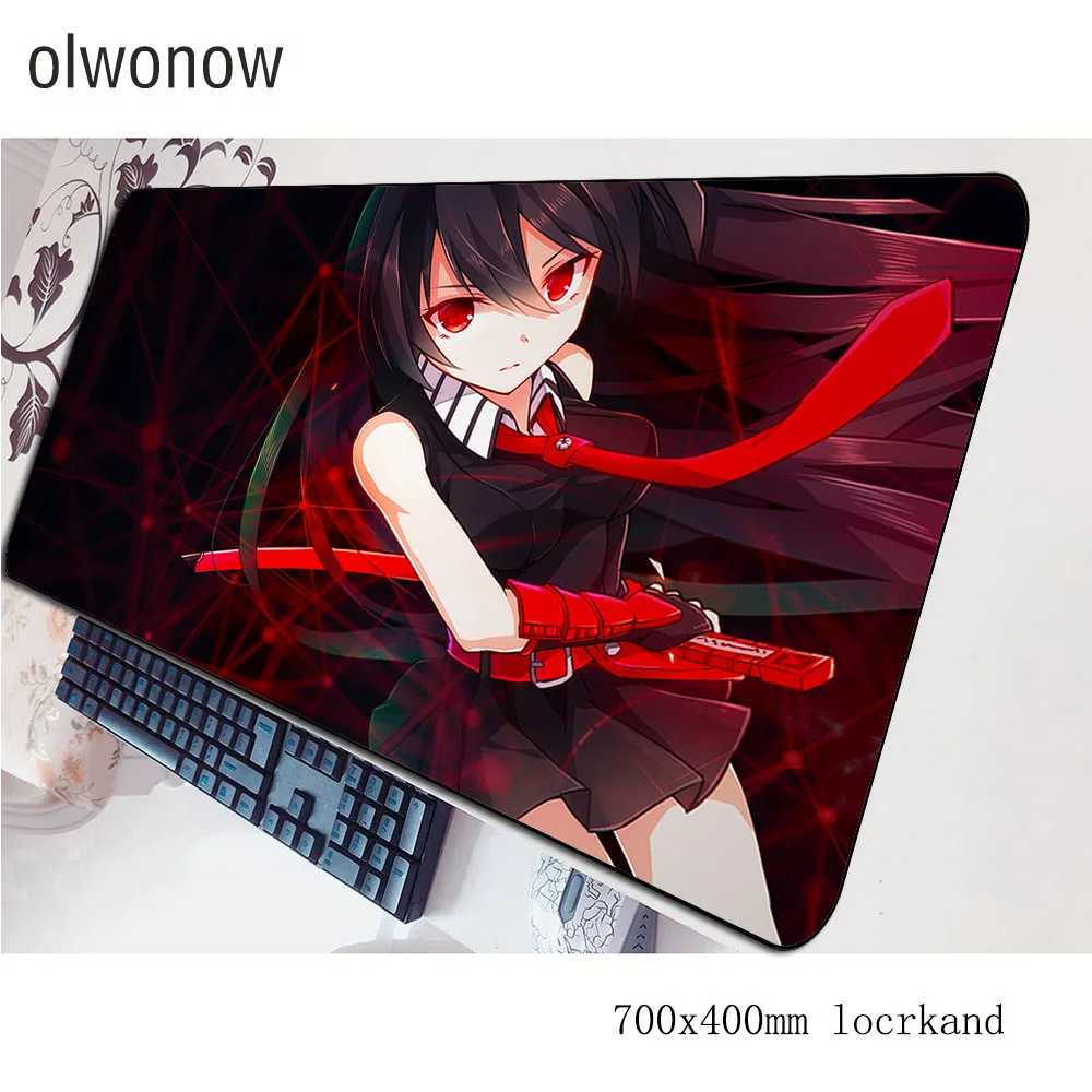 Коврик для мыши akame ga kill Офисный Компьютерный коврик 70x40 см игровой Настольный
