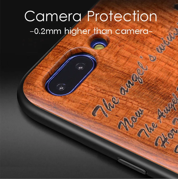 Чехол из натурального дерева для Huawei P30 P20 Pro Lite чехол и ТПУ с рамкой Honor 8X V10 20 V20 Note10