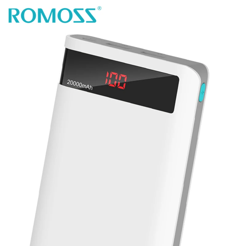 Внешний аккумулятор ROMOSS на 20000 мА · ч с 2 USB портами|portable charger|usb portable chargerportable charger for