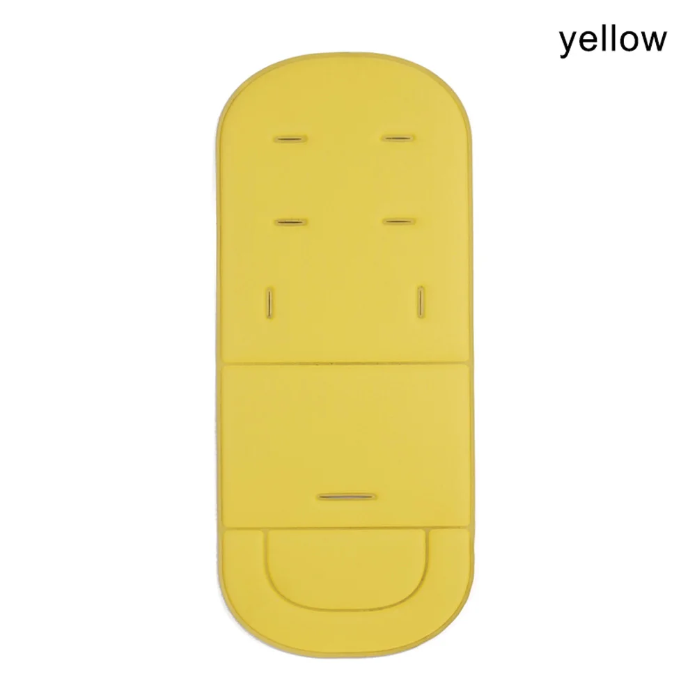 yellow Универсальная Детская Коляска Подушка сплошной цвет дышащий коврик для коляски 998 - Цвет: yellow