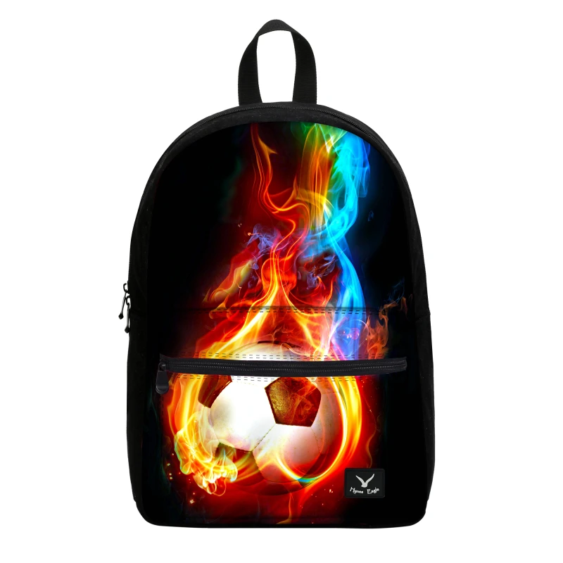 

3D Flame Canvas Backpacks Men Travel Casual Bag Laptop Rucksack School Backpacks For Teenage Boys Mochila Kids Canvas Daypack