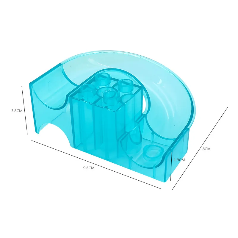 Large Particle Diy Building Blocks Marble Race Run Maze Ball Track Accessories Compatible with Legoingly Duplo Toys for Children