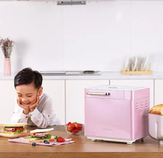 Donlim thuis brood machine DL-T15W poeder huishouden mini brood maker Roze roosteren broodrooster deeg mixer jam taart Yoghurt bakken Donlim thuis brood machine DL-T15W poeder huishouden mini brood maker Roze roosteren broodrooster deeg mixer jam taart Yoghurt bakken