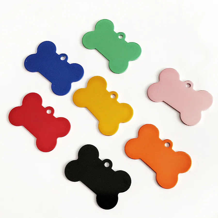 XNCharm Bone Glitter Paw собачья бирка кулон идентификационный ошейник для питомца | Дом и