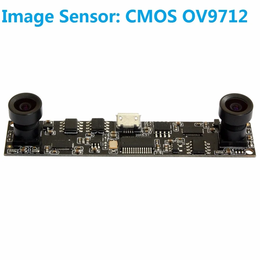 Модуль веб камеры ELP с двумя объективами 1 0 мегапикселей HD CMOS OV9712 USB камера углом
