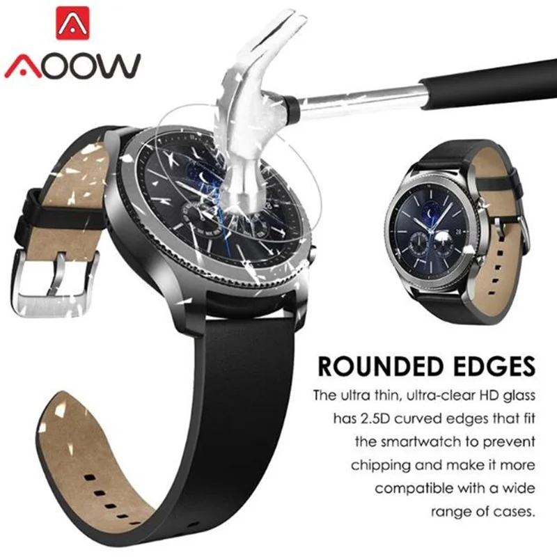 2 шт. закаленное стекло для Samsung Galaxy watch 46 мм Gear S3 Frontier S2 Sport Classic защита экрана 9H 2.5D