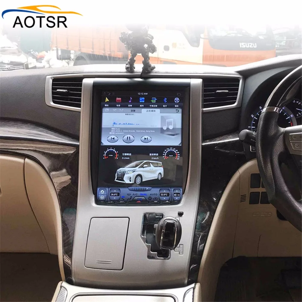 

BIG screen Tesla style Android 7.1 Car radio gps stereo head unit for Toyota Alphard 2007 - 2013 gps navigation no dvd player BT