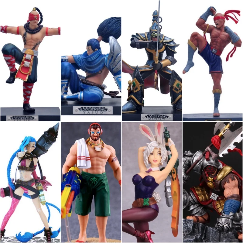 

LOL Hero Yasuo Blade Master Lee Sin Blind Monk Sivir Jax LOL PVC Action Figure Figurines Toys Anime Figure Collectible Model Toy