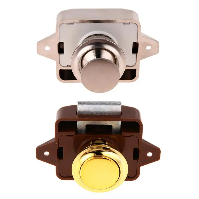 

1pc Camper Car Push Lock 26mm RV Caravan Boat Motor Home Cabinet Drawer Latch Button Locks For Furniture Hardware