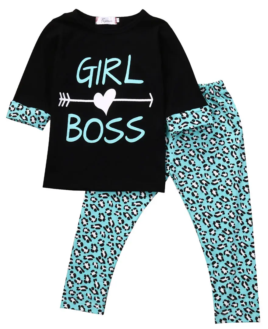 

2Pcs Toddler Kids Baby Girls Sleeve T-shirt Tops Pants Fashion Clothing Girl Outfits Clothes Set
