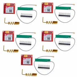 5 шт. маленький SIM800L GPRS GSM модуль MicroSIM основной плате квад-ttl последовательный Порты и разъёмы RCmall FZ1332