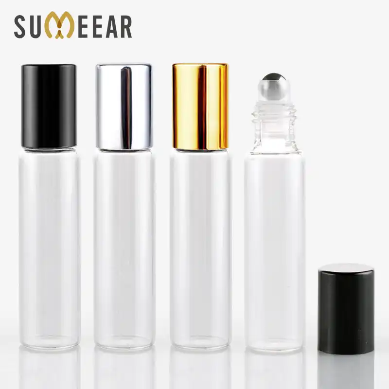 10ML Mini Glass With Steel Ball Bottle 