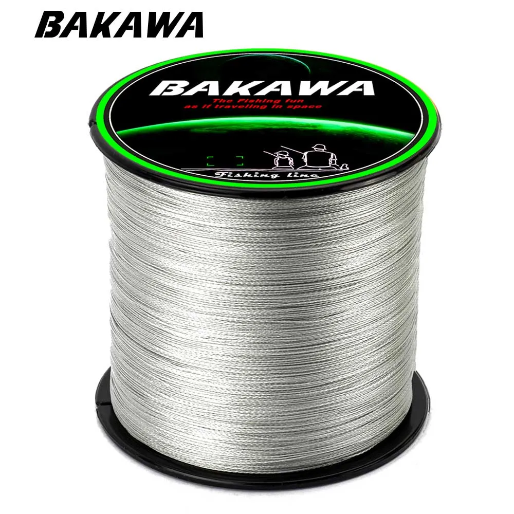 BAKAWA 300 м 4 нити плетеная рыболовная леска 100% PE Японская Технология супер сильная