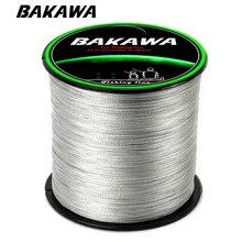 BAKAWA 300M 4 ipliklerini örgülü olta Multifilament % 100% PE japon teknoloji süper güçlü sinek olta olta