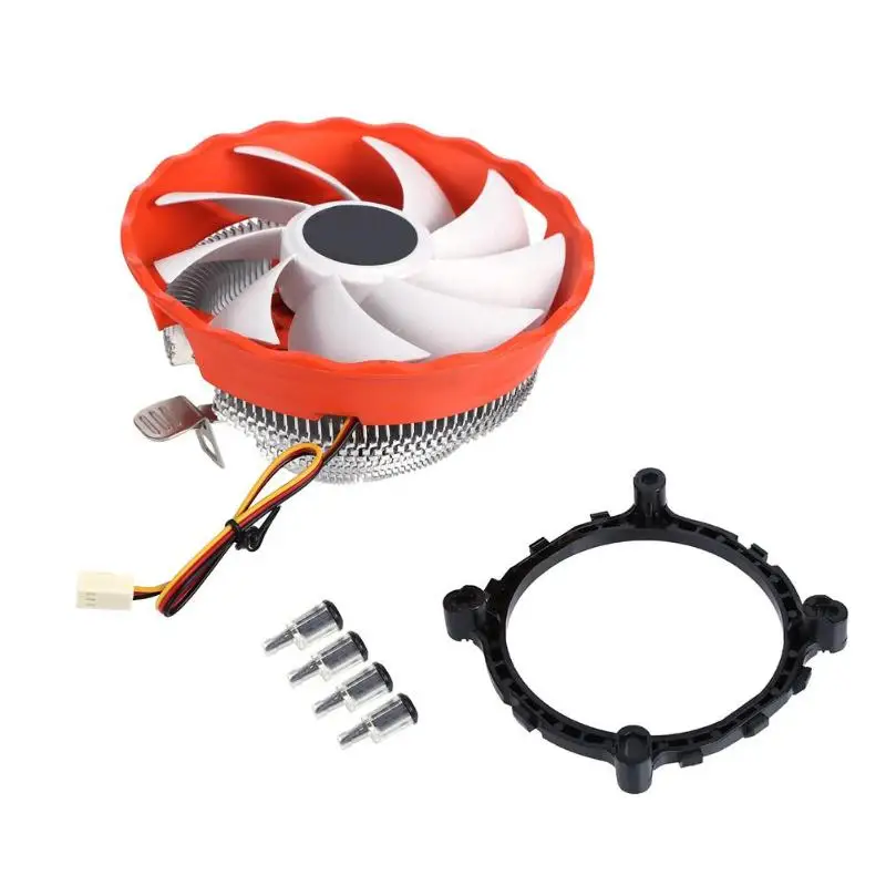 Universal 3Pin Fan CPU Cooler Heatsink 1800 RPM Desktop Computer