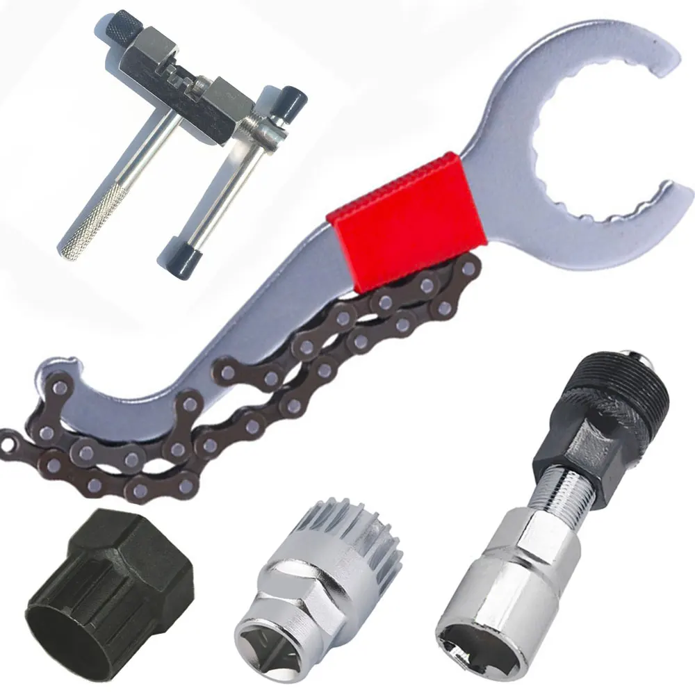 

Bicycle Repair Tool Kits Road Mountain Bike Chain Cutter/Chain Removel/Bracket Remover/Freewheel Remover/Crank Puller Remover