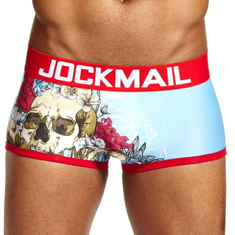 Бренд jockmail, сексуальное мужское нижнее бельё, мужские боксеры игривый печатных нижнее белье боксер самакуэка Мужские Трусы calzoncillos слипы, Лидер продаж