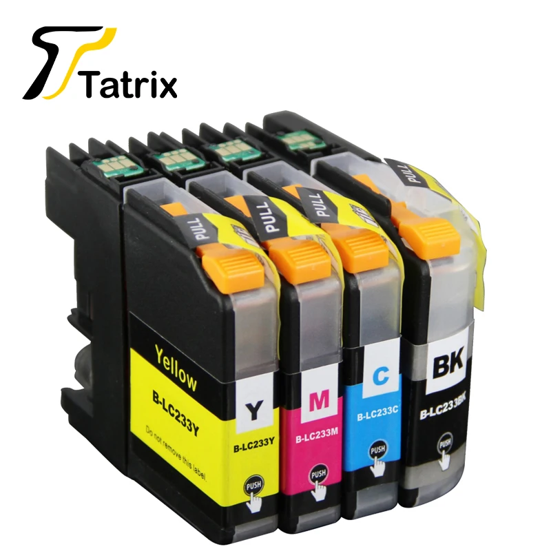 4PK LC233 LC231 фоточернила совместимые с Brother Φ J680DW J880DW Printer|brother cartridge reset|brother lc233ink brother |