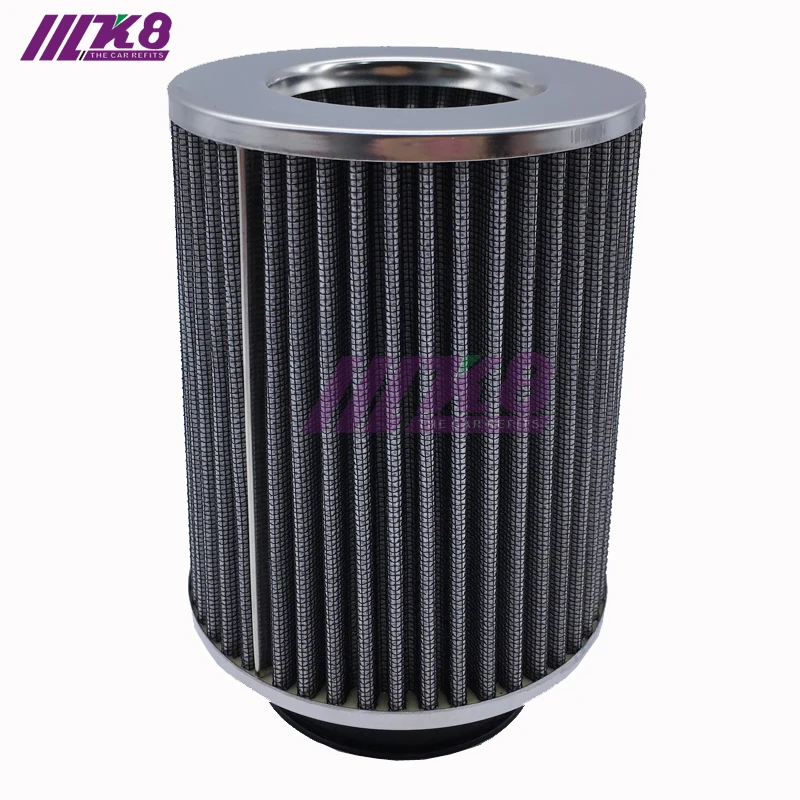 

K8-8014 76mm Air Filter Flow Cold Air Intake For Universal Vehicle