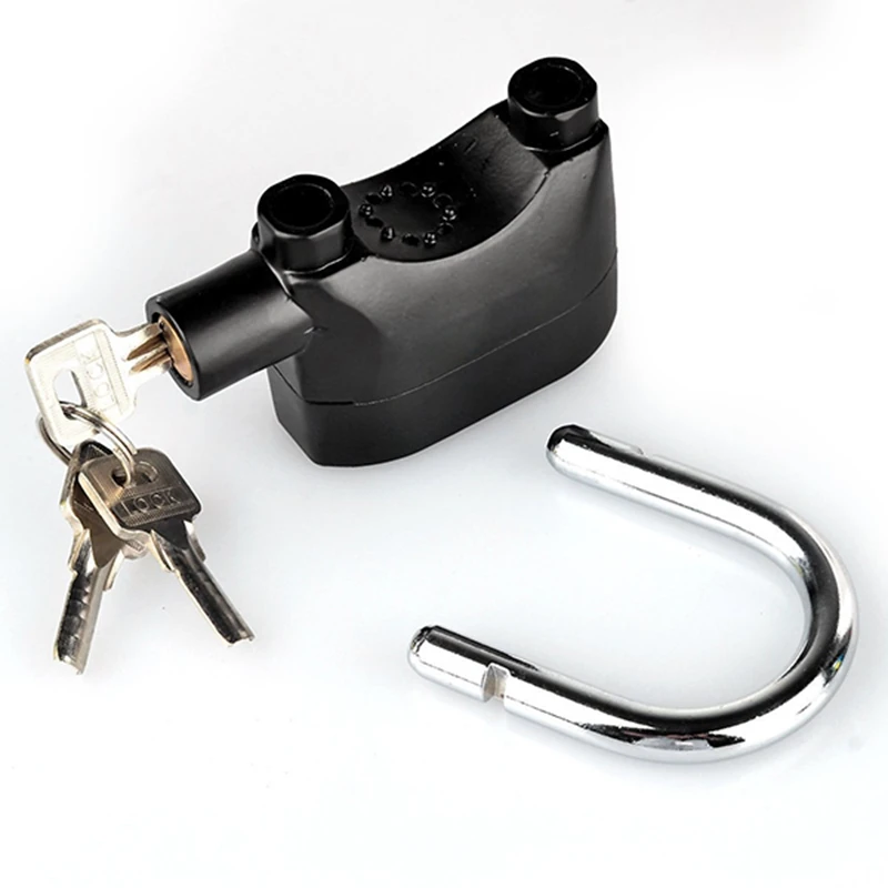

FK 8809 Free Shipping Waterproof Bike Lock Alarm Padlock Safe Lock Alarm W/3Keys
