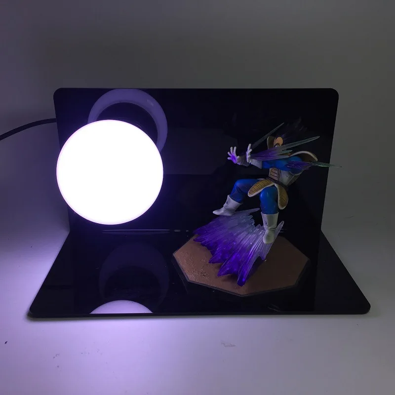 

Creative Dragon Ball Z Vegeta Super Siah Night Light Spirit Bomb Single Light Bulb Led Table Lamp Set For Children Gift