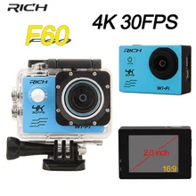 RICH action Camera 30fps Video Sports Camera wifi 1080P Waterproof DV underwater cameras sport action cam 4k