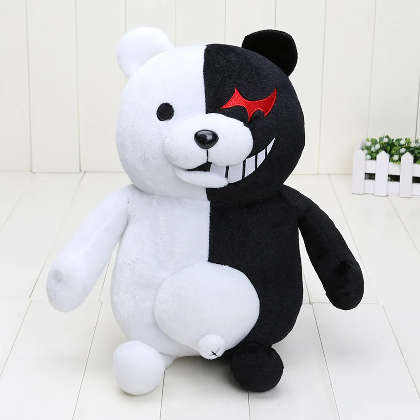 Monomi кролик плюшевые игрушки Danganronpa Черный Белый Медведь Кролик Dangan Ronpa Monokuma кукла подарок на день рождения игрушки для детей