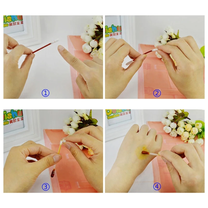 

Portable practical 1 Box Cotton Swab With Individual Pack Medical Iodine Disposable Disinfect Stick