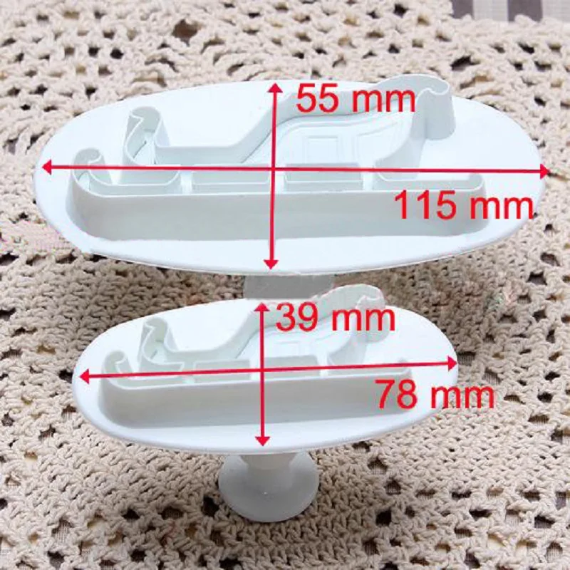 Free-Shipping-Hotsale-2Pcs-set-Sleigh-Shape-Fondant-Sugarcraft-Cake-Decorating-Icing-Cutter-Tool-Mold-Mould (1)