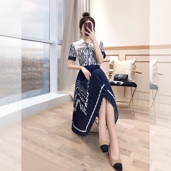 

2019 Dress Sexy Celebrity Letter Short Button Print Draped Women Turn-Down Collar Night Club Body con Party Dresses Wholesale