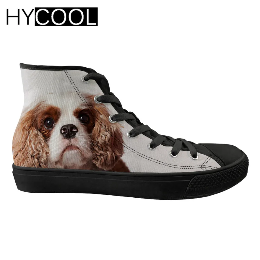 Hycool Cavalier King печать 3D кроссовки для собак женская спортивная обувь на плоской подошве с высоким берцем прогулочная обувь Женская Удобная