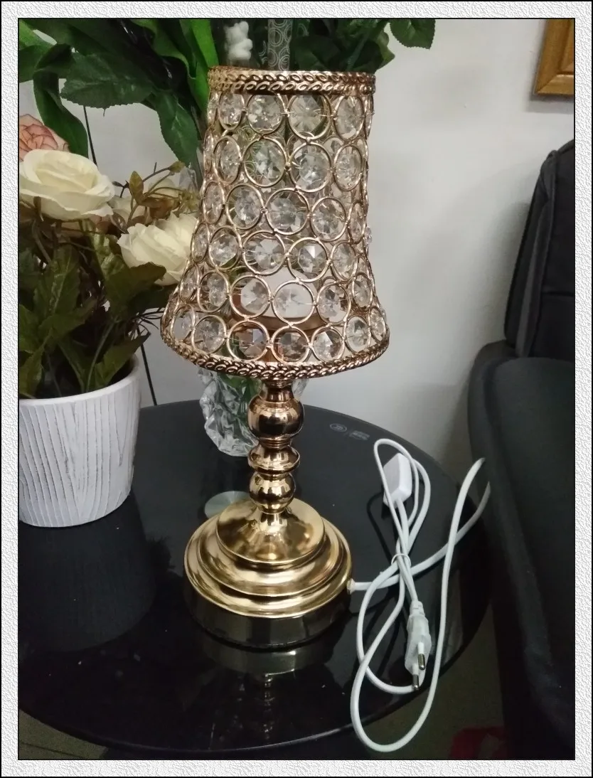 new modle Modern T036 french gold/ LED Crystal Table Lamps(night light
