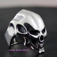 Кольцо из тайского серебра Crazy skull pig, новинка 925, серебряное кольцо с черепом, мужское серебряное кольцо