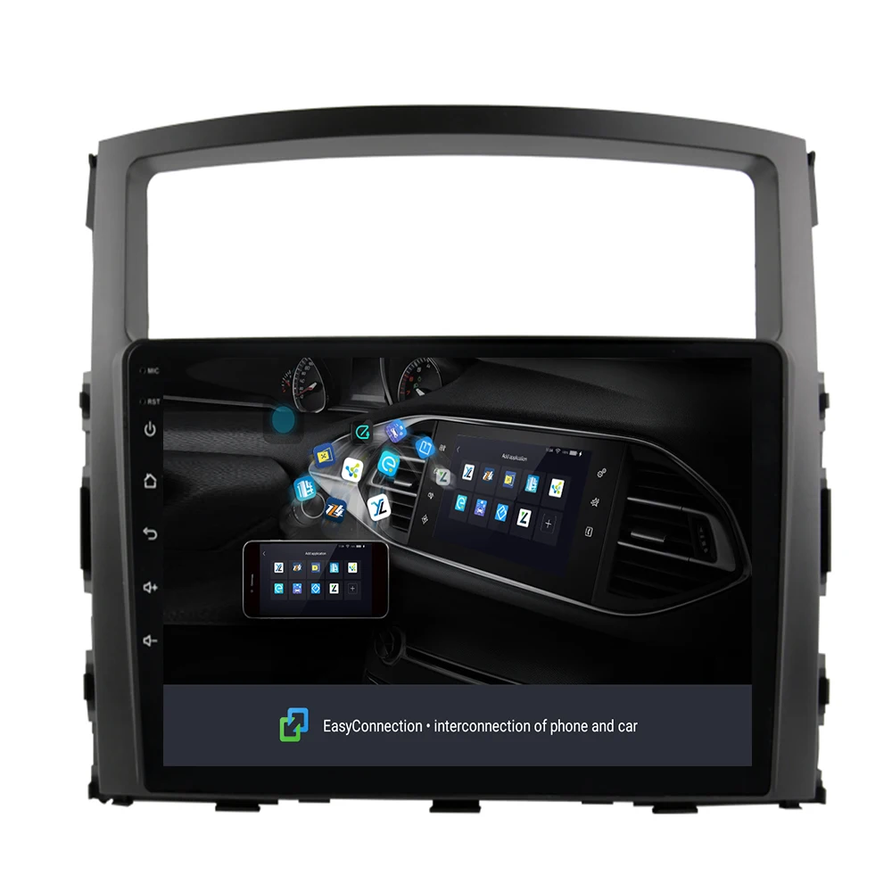 Best Car Radio Multimedia Video Player Navigation GPS Android 9.1 For Mitsubishi Pajero accessories sedan dvd Pajero 4 2006-2014 4